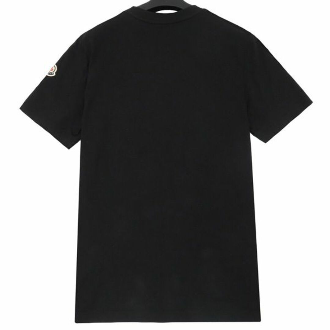 MONCLER(モンクレール)の美品 モンクレール 2021 SS TSHIRT ロゴワッペン レタリングロゴ ニット クルーネック 半袖 Tシャツ カットソー 46113 メンズのトップス(Tシャツ/カットソー(半袖/袖なし))の商品写真