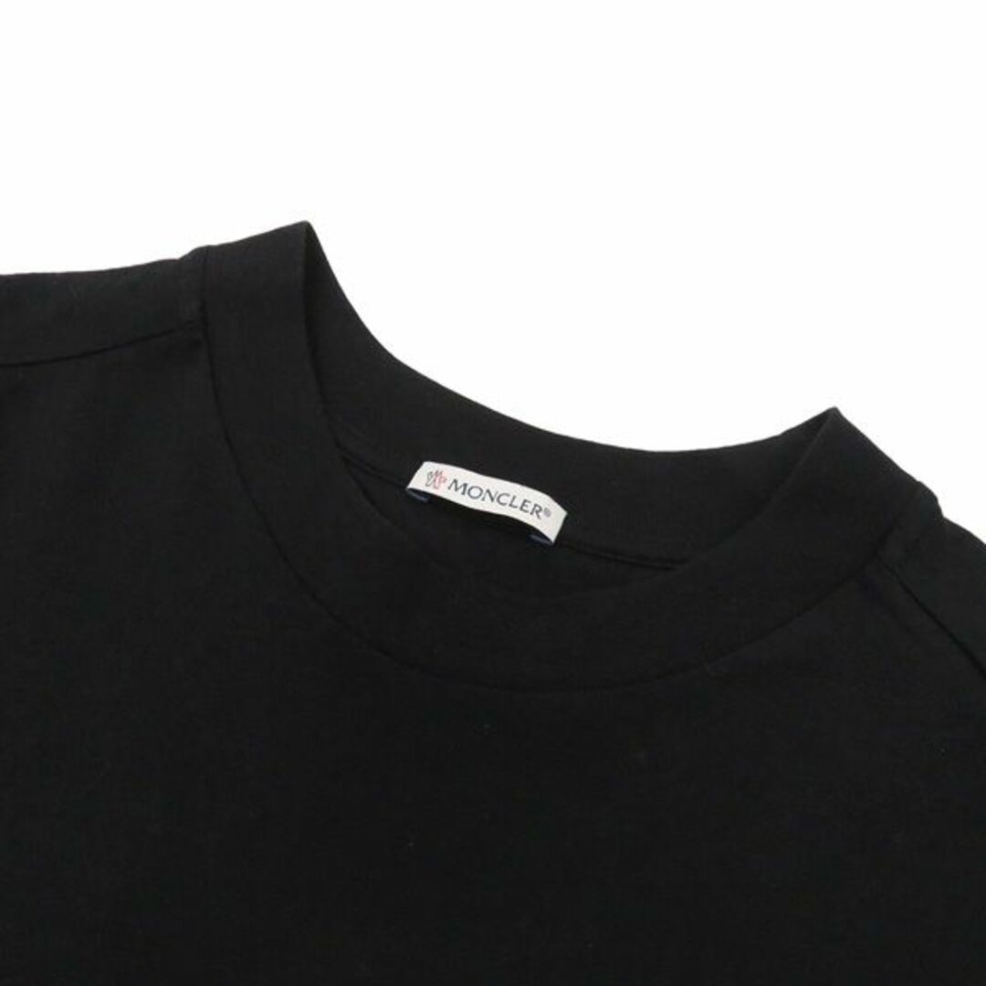 MONCLER(モンクレール)の美品 モンクレール 2021 SS TSHIRT ロゴワッペン レタリングロゴ ニット クルーネック 半袖 Tシャツ カットソー 46113 メンズのトップス(Tシャツ/カットソー(半袖/袖なし))の商品写真