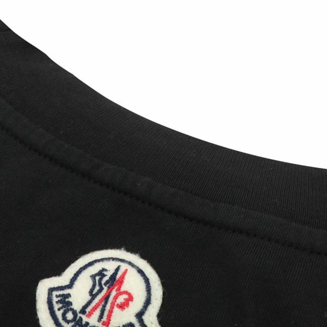 MONCLER(モンクレール)の美品 モンクレール 2021 SS TSHIRT ロゴワッペン レタリングロゴ ニット クルーネック 半袖 Tシャツ カットソー 46113 メンズのトップス(Tシャツ/カットソー(半袖/袖なし))の商品写真
