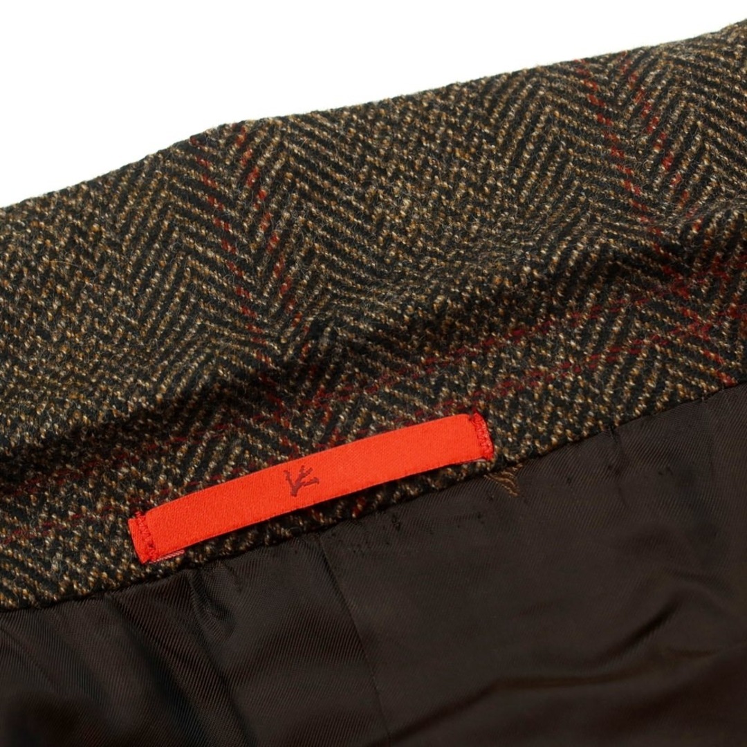 中古】イザイア ISAIA ウール チェック チェスターフィールド 中古】イザイア ISAIA ウール チェック チェスターフィールド