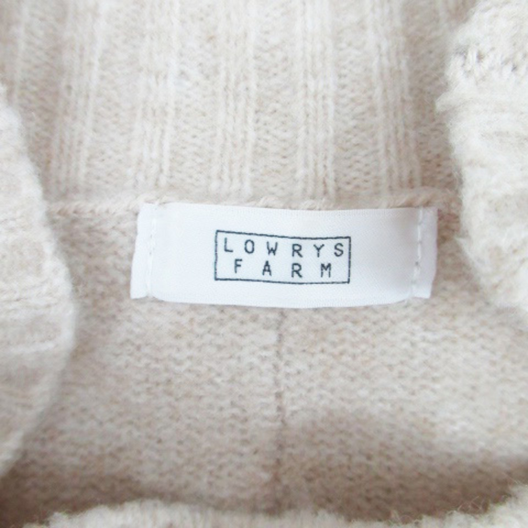 LOWRYS FARM(ローリーズファーム)のローリーズファーム ニット セーター ハイネック 長袖 無地 F ベージュ レディースのトップス(ニット/セーター)の商品写真