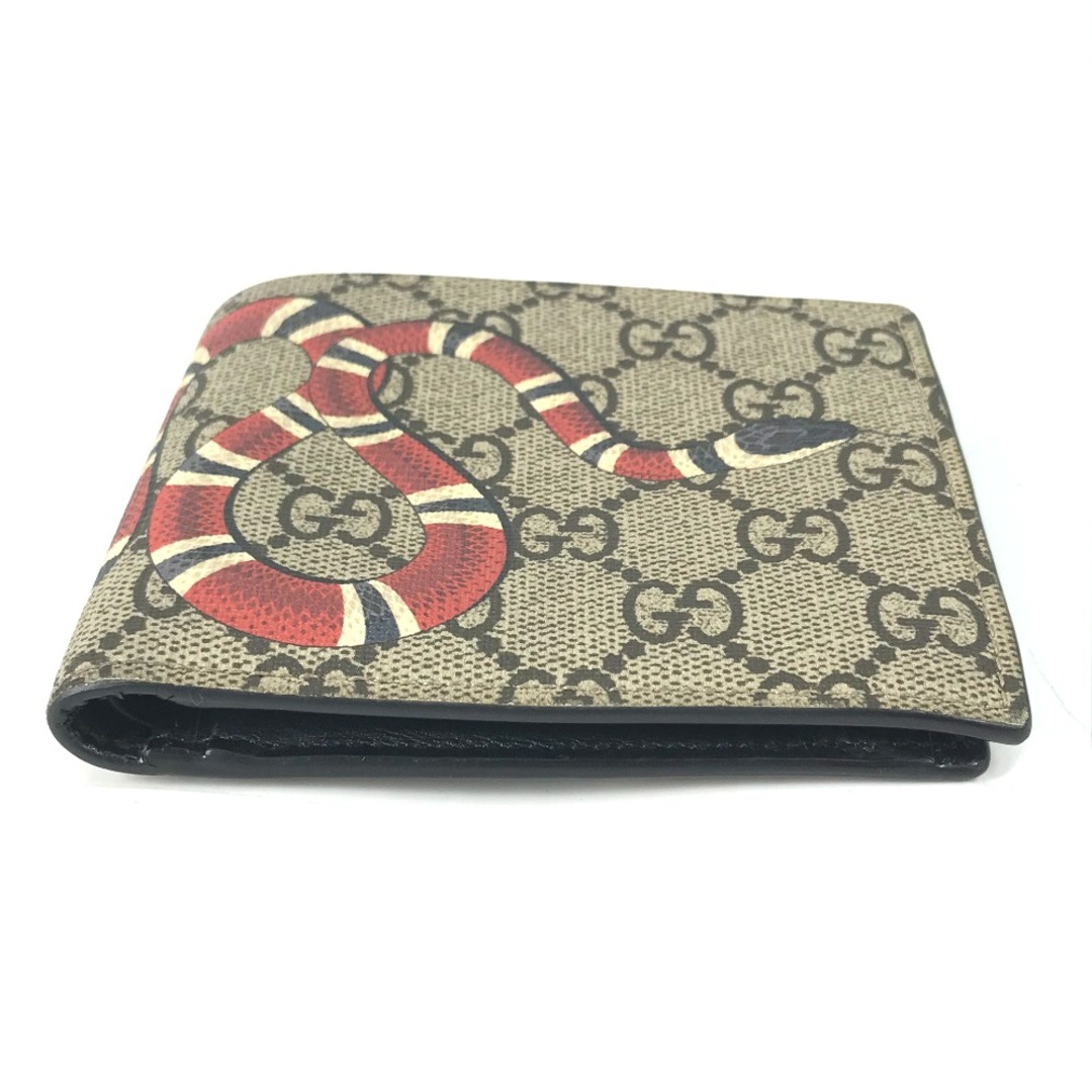 GUCCI キングスネークGGスプリーム 二つ折り財布- GUCCI キングスネークGGスプリーム 二つ折り財布-