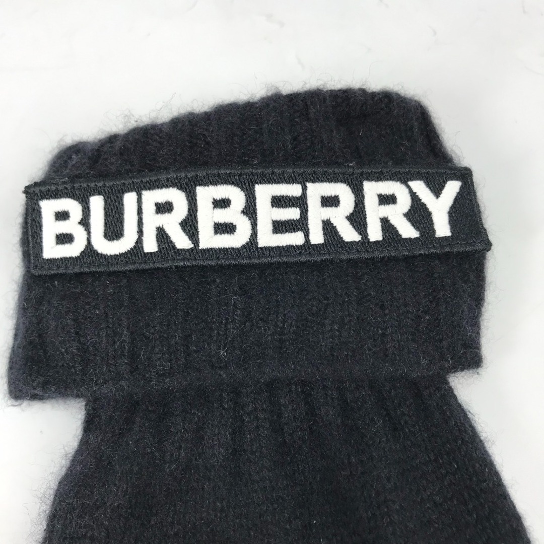 BURBERRY(バーバリー)のバーバリー BURBERRY ロゴ 手袋 グローブ カシミヤ ブラック メンズのファッション小物(手袋)の商品写真