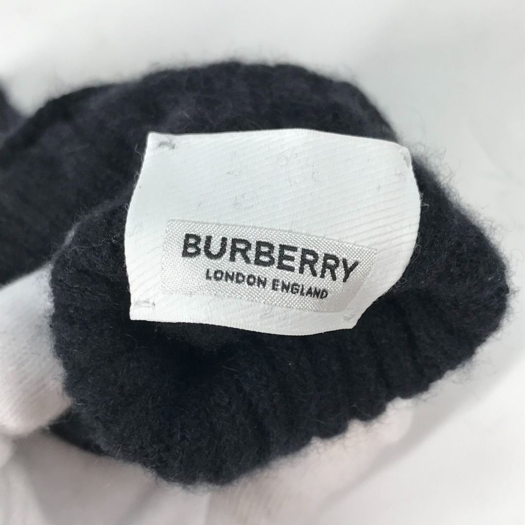 BURBERRY(バーバリー)のバーバリー BURBERRY ロゴ 手袋 グローブ カシミヤ ブラック メンズのファッション小物(手袋)の商品写真