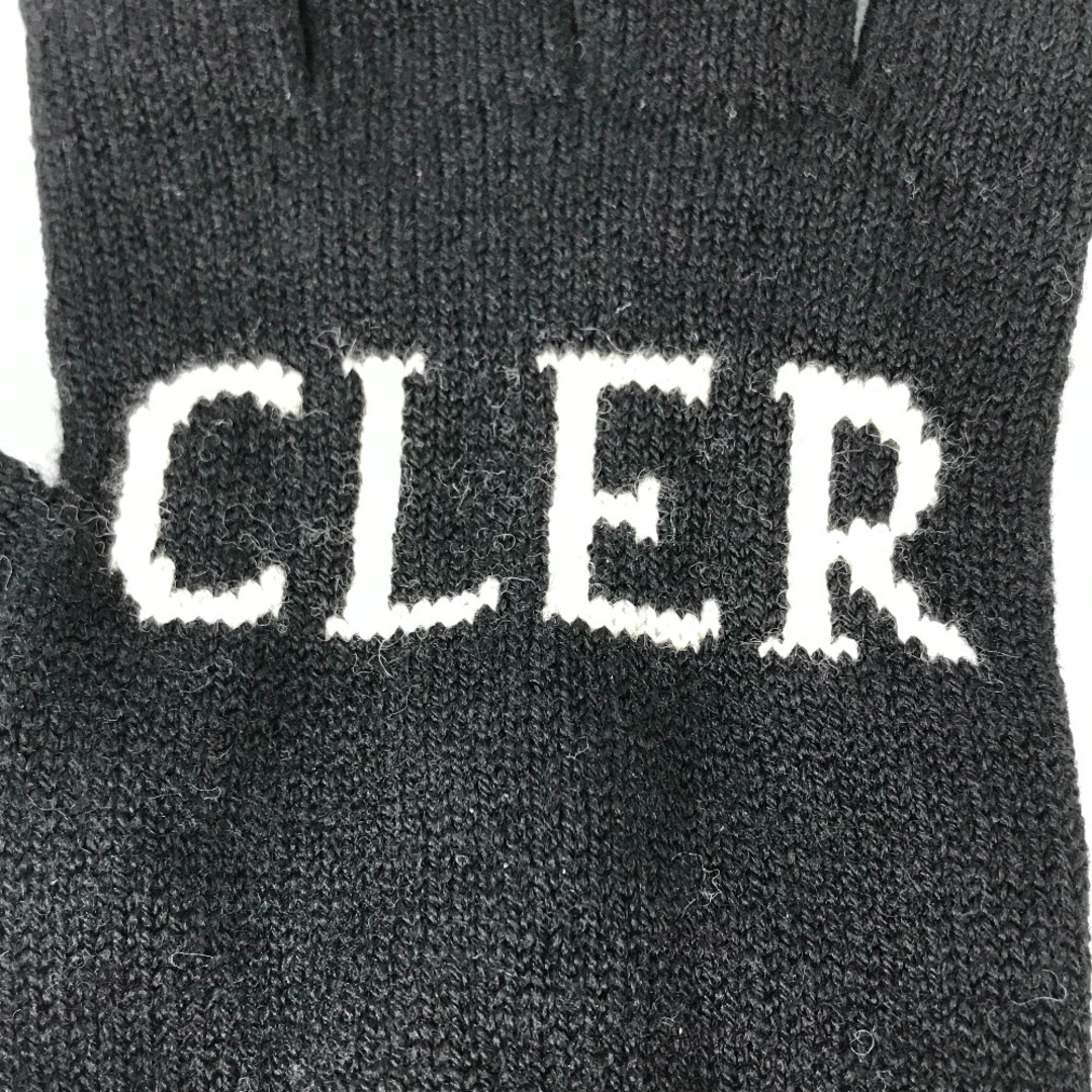 MONCLER(モンクレール)のモンクレール MONCLER ロゴ 手袋 グローブ ウール ブラック レディースのファッション小物(手袋)の商品写真