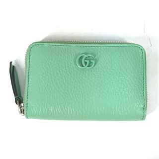 グッチ(Gucci)のグッチ GUCCI 644412 GG ダブルG カードケース 小銭入れ 財布 コインケース レザー グリーン 未使用(コインケース)