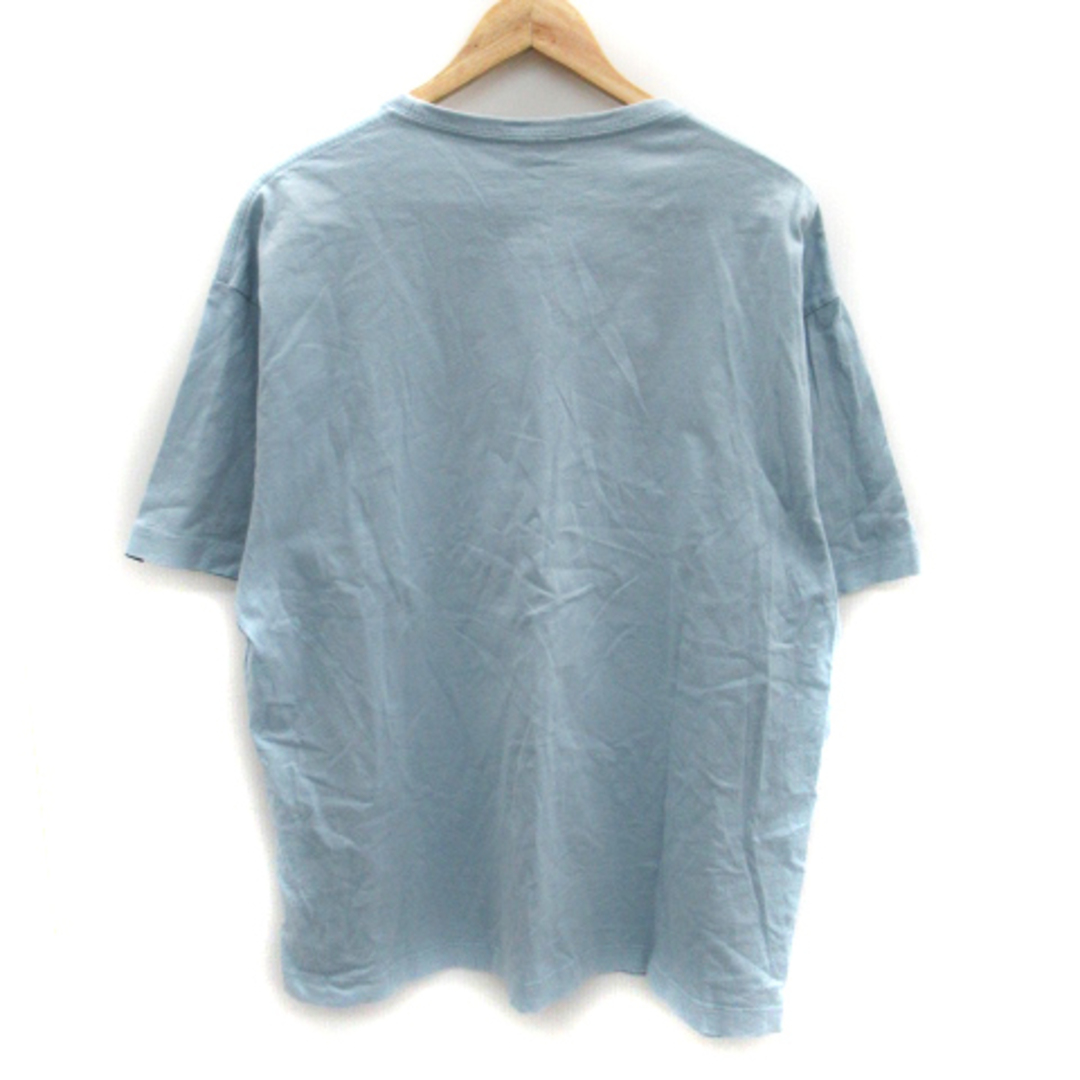 alpha(アルファ)のアルファ ALPHA Tシャツ カットソー ラウンドネック L ライトブルー メンズのトップス(Tシャツ/カットソー(半袖/袖なし))の商品写真