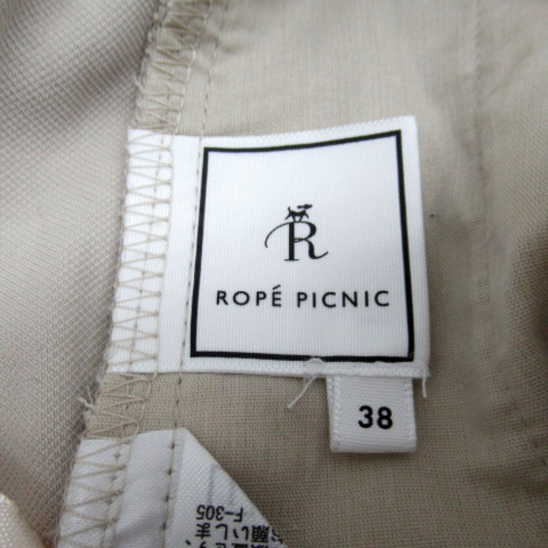 Rope' Picnic(ロペピクニック)のロペピクニック スラックスパンツ テーパードパンツ リングベルト付 38 ■MO レディースのパンツ(その他)の商品写真