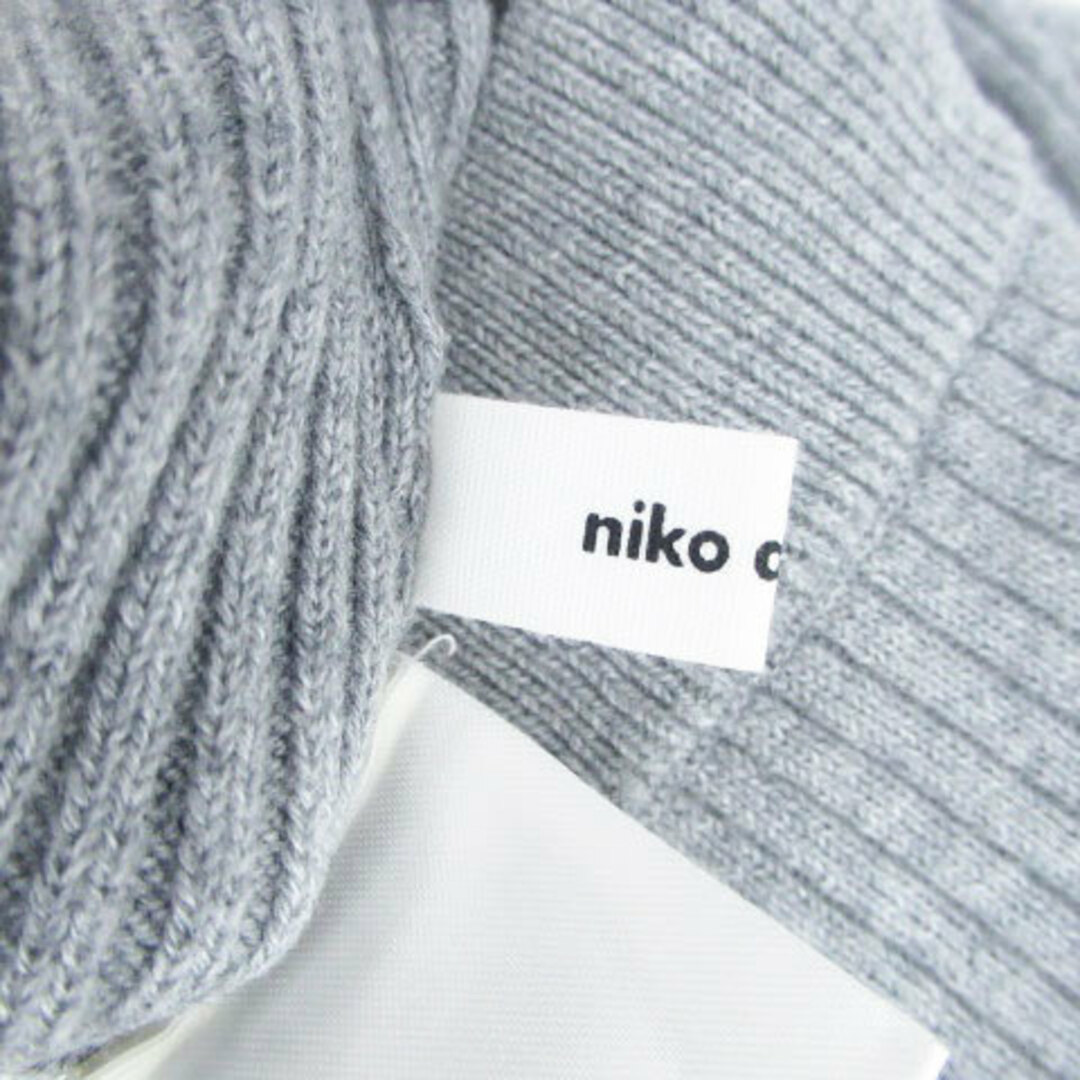 niko and...(ニコアンド)のニコアンド ニットタイトスカート リブ ミモレ丈 3 グレー レディースのスカート(ひざ丈スカート)の商品写真