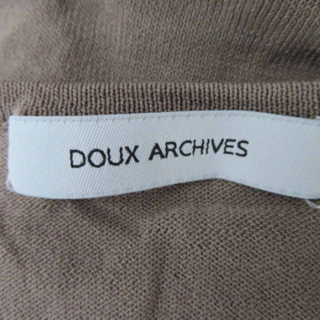 Doux archives(ドゥアルシーヴ)のドゥアルシーヴ ニット カットソー 長袖 Vネック 無地 モカ /YK40 レディースのトップス(ニット/セーター)の商品写真