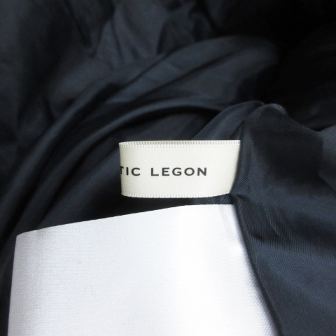 MAJESTIC LEGON(マジェスティックレゴン)のマジェスティックレゴン ワンピース ひざ丈 ノースリーブ チェック柄 M 紺 白 レディースのワンピース(ひざ丈ワンピース)の商品写真