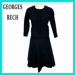 ジョルジュレッシュ(GEORGES RECH)のGEORGES RECH ジョルジュレッシュ スーツ上下 ブラック 36 34(スーツ)