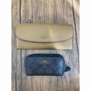 コーチ(COACH)の【中古】コーチ coach 長財布 小銭入れ (長財布)