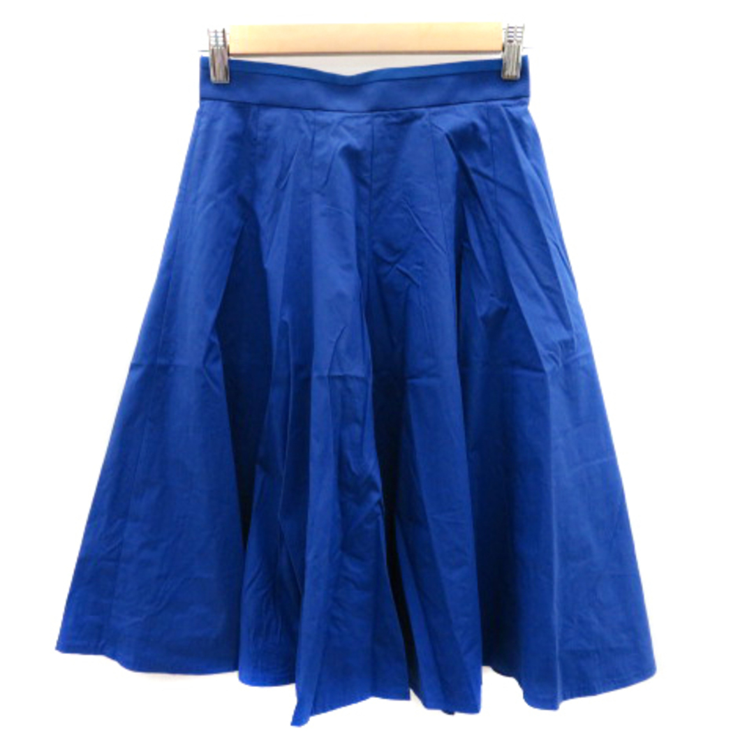 Apuweiser-riche(アプワイザーリッシェ)のアプワイザーリッシェ フレアスカート ギャザースカート ミモレ丈 無地 0 青 レディースのスカート(ひざ丈スカート)の商品写真