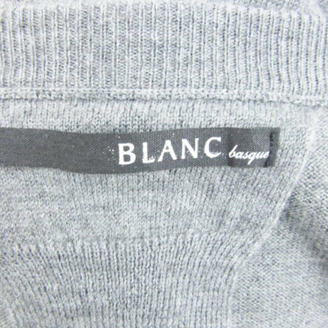 blanc basque(ブランバスク)のブランバスク カーディガン ミドル丈 Vネック ウール 38 グレー レディースのトップス(カーディガン)の商品写真