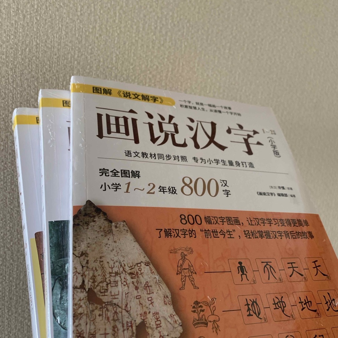 画说汉字　1～6年级三册　時代文藝出版社　中国語 エンタメ/ホビーの本(洋書)の商品写真