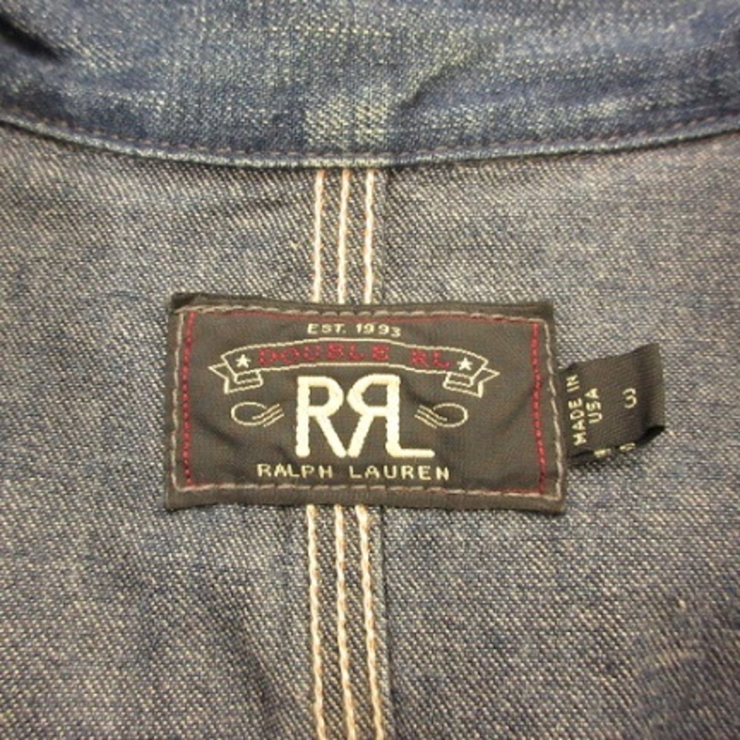 RRL(ダブルアールエル)のダブルアールエル RRL デニムカバーオール ジャケット 長袖 リペア加工 メンズのジャケット/アウター(カバーオール)の商品写真