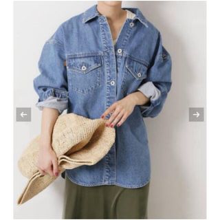 スピックアンドスパン(Spick & Span)の 5 1/2 SHIRTS JACKET シャツジャケット 36(Gジャン/デニムジャケット)