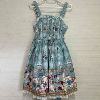 アンジェリックプリティー(Angelic Pretty)のアンジェリックプリティ　トランプ　うさぎ　オリプリ　ジャンパースカート　L3(ひざ丈ワンピース)