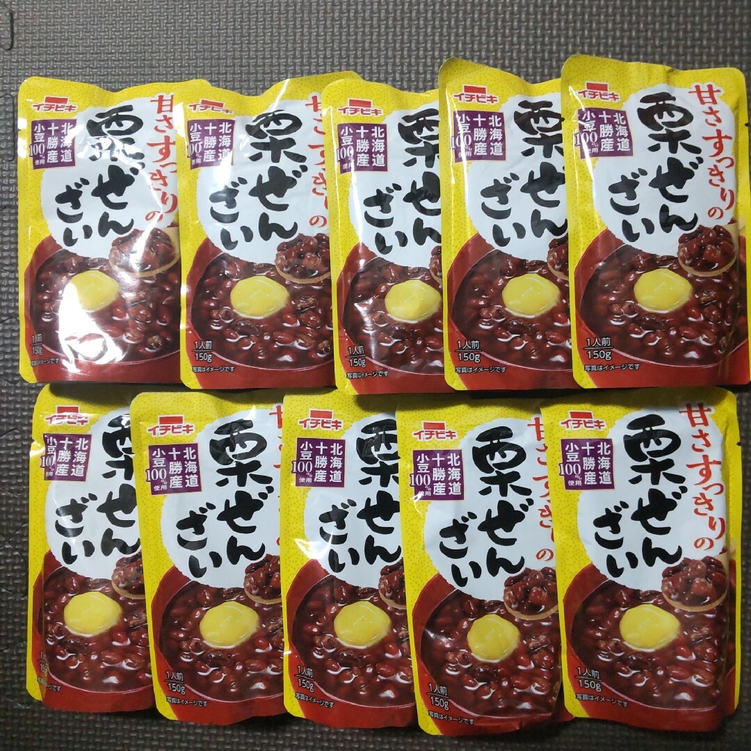 イチビキ  栗ぜんざい１５０g×10個 食品/飲料/酒の食品(菓子/デザート)の商品写真