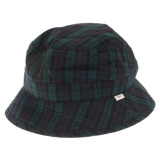 W)taps - WTAPS ダブルタップス 21SS BUCKET HAT チェック バケットハット 帽子 グリーン/パープル 221HCDT-HT17