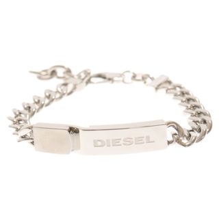 ディーゼル(DIESEL)のDIESEL ディーゼル ロゴプレートチェーンブレスレット(ブレスレット)