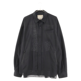 サカイ(sacai)のSacai サカイ 22AW shirt jacket シャツジャケット 長袖シャツ 22-02808M ブラック(シャツ)