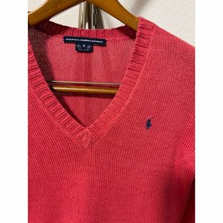 ポロラルフローレン(POLO RALPH LAUREN)のラルフローレン　コットン　Vネックニット　Mサイズ(ニット/セーター)