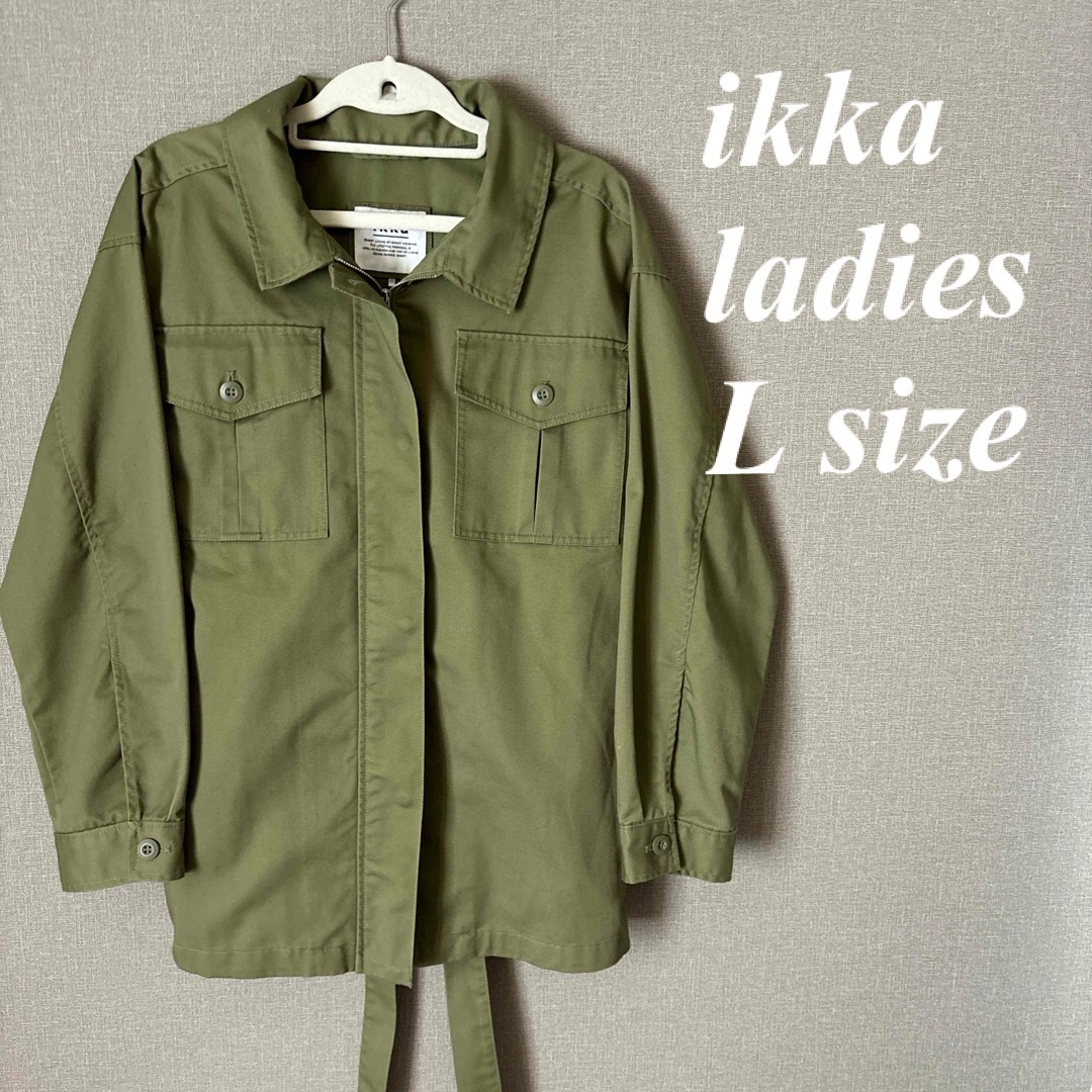 ikka(イッカ)のikka アウター　春コート　ジャケット　レディースL size レディースのジャケット/アウター(スプリングコート)の商品写真