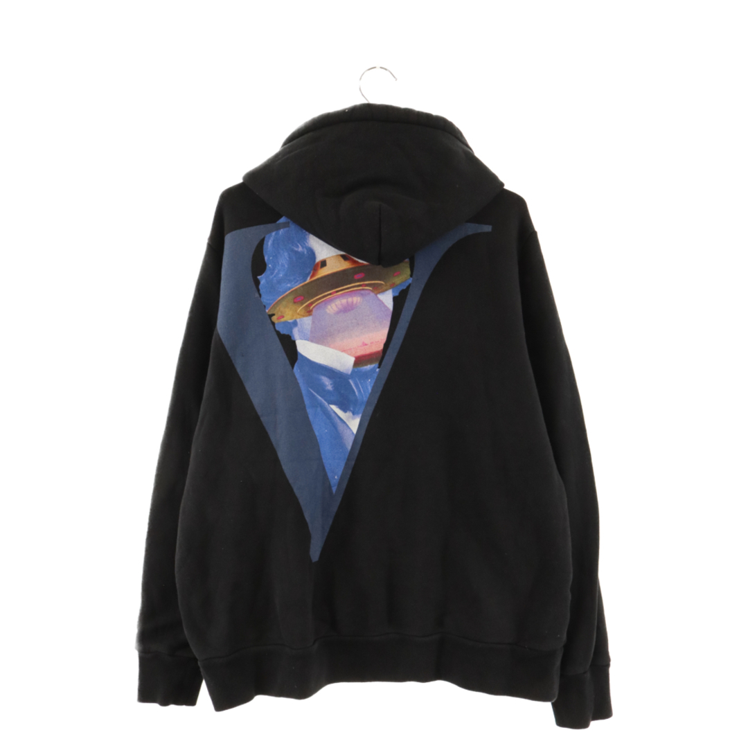 UNDERCOVER(アンダーカバー)のUNDERCOVER アンダーカバー 19AW×VALENTINO VU Face Hoodie ヴァレンティノ グラフィックプリント プルオーバーパーカー ブラック UCX4806-3 メンズのトップス(パーカー)の商品写真