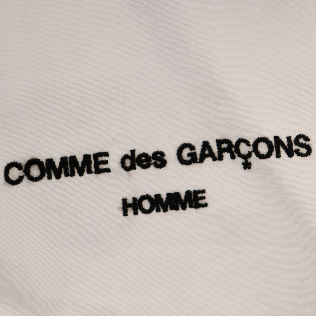 COMME des GARCONS(コムデギャルソン)のCOMME des GARCONS HOMME コムデギャルソンオム ロゴ刺繍デザイン コットン長袖シャツ HK-B009 ホワイト メンズのトップス(シャツ)の商品写真