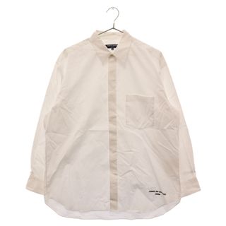 COMME des GARCONS SHIRT コムデギャルソンシャツ ネックウール素材切り替え ロングスリーブ シャツ 長袖シャツ ホワイト S23918677センチ身幅