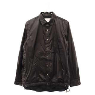 サカイ(sacai)のSacai サカイ 19AW ナイロンシャツ ジャケット 19-02048M ブラック(フライトジャケット)