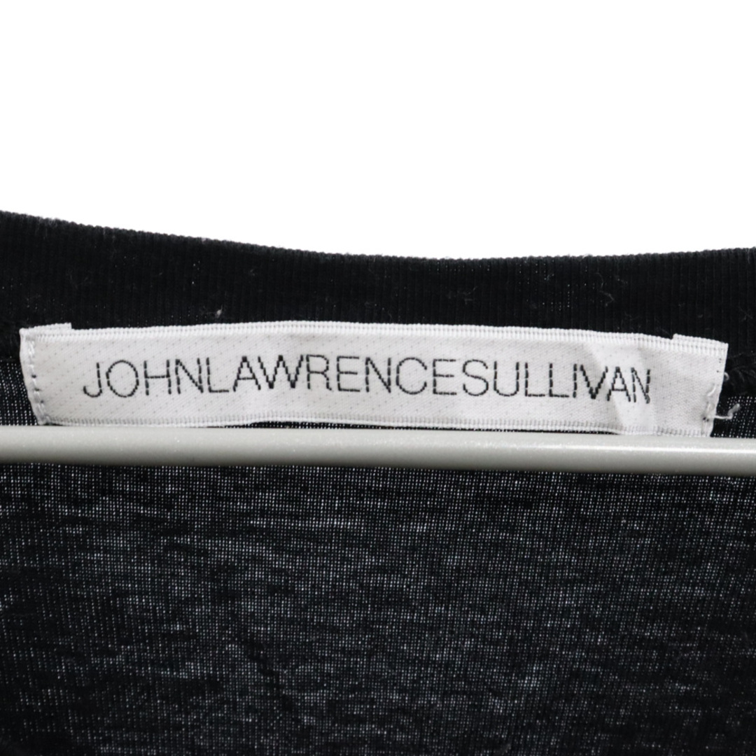 JOHN LAWRENCE SULLIVAN(ジョンローレンスサリバン)のJOHN LAWRENCE SULLIVAN ジョンローレンスサリバン イーグル ロゴプリント コットン クルーネック 半袖Tシャツ ブラック メンズのトップス(Tシャツ/カットソー(半袖/袖なし))の商品写真