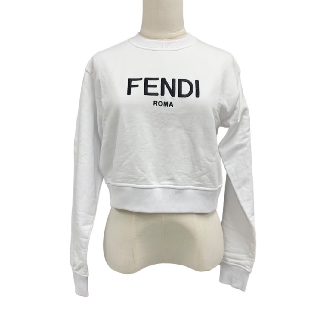 FENDI - フェンディ FENDI トップス コットン ホワイト ブラック FENDI - フェンディ FENDI トップス コットン ホワイト ブラック