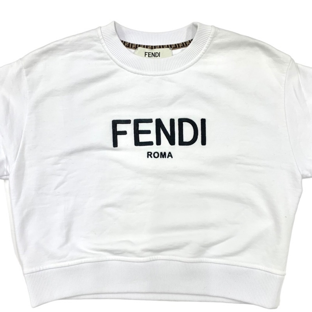 FENDI - フェンディ FENDI トップス コットン ホワイト ブラック FENDI - フェンディ FENDI トップス コットン ホワイト ブラック