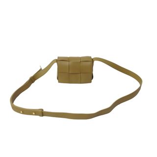 ボッテガヴェネタ(Bottega Veneta)のBOTTEGAVENETA ボッテガヴェネタ ショルダーバッグ マキシイントレチャート カセットミニ 666688 ブラウン 美品 中古 59355(ハンドバッグ)