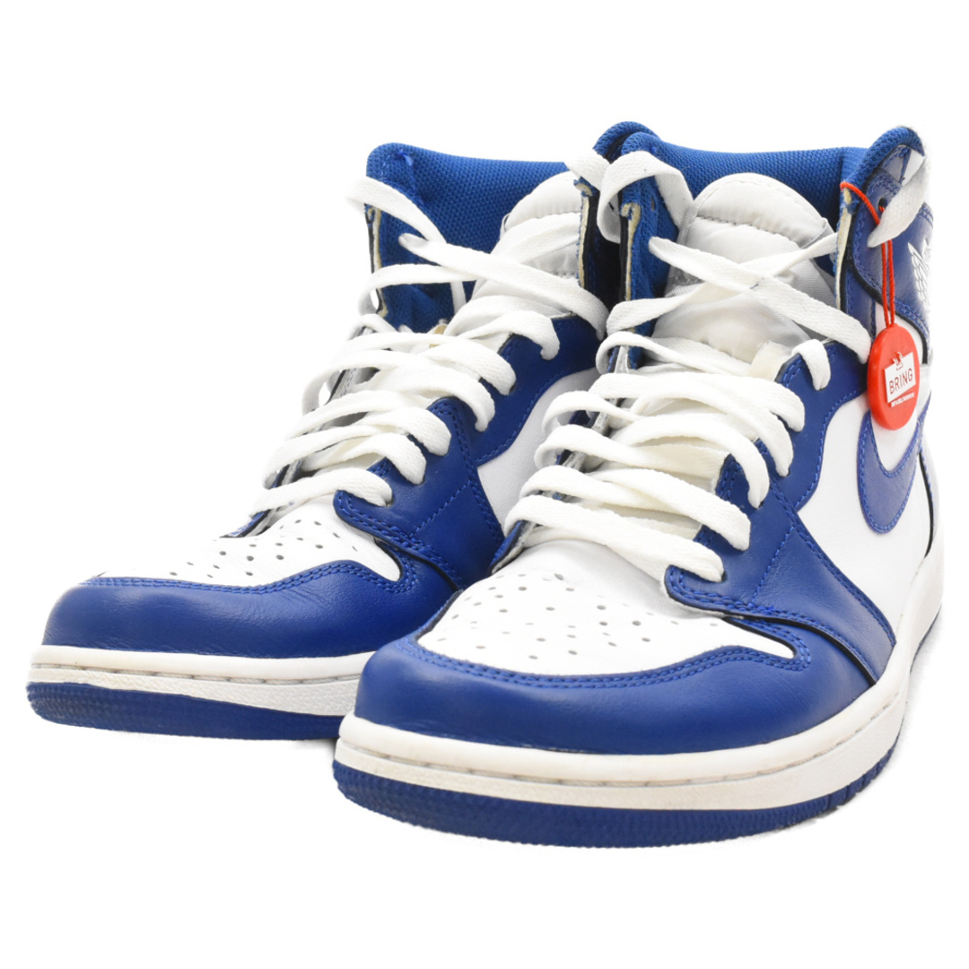 NIKE(ナイキ)のNIKE ナイキ AIR JORDAN 1 RETRO HIGH OG STORM BLUE 555088-127 エアジョーダン1レトロハイ ストームブルー ハイカットスニーカー US9.5/27.5cm ブルー/ホワイト メンズの靴/シューズ(スニーカー)の商品写真