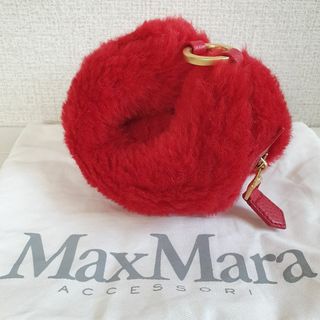 マックスマーラ(Max Mara)の【新品・未使用】MAX MARA TEDDY テディベア ミニ クラッチ　レッド(クラッチバッグ)