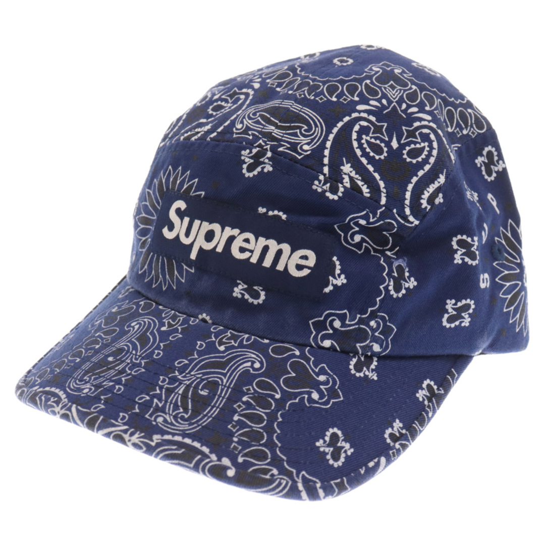 フリー状態supreme Bandana Camp Cap ss21 ブラックバンダナ