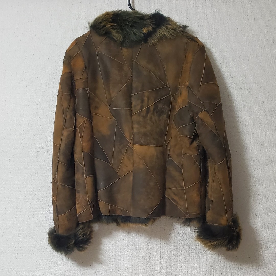 JOURNAL STANDARD(ジャーナルスタンダード)の羊革パッチワーク風ジャケット レディースのジャケット/アウター(毛皮/ファーコート)の商品写真