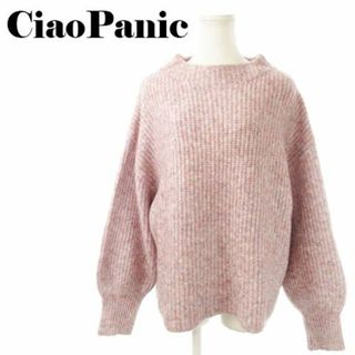 チャオパニック(Ciaopanic)のチャオパニック プルオーバー長袖ニット F ピンク 231102MN2R(ニット/セーター)