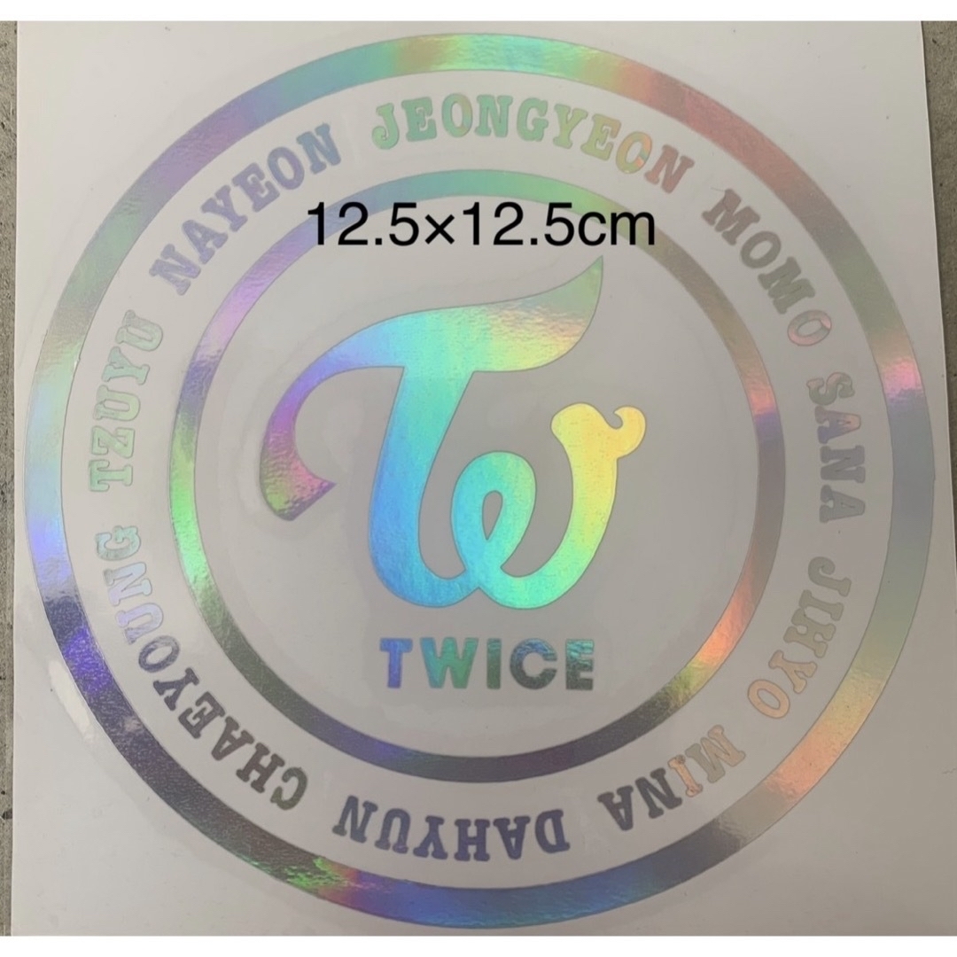 【TWICE】   ホログラム　カッティングステッカー エンタメ/ホビーのCD(K-POP/アジア)の商品写真