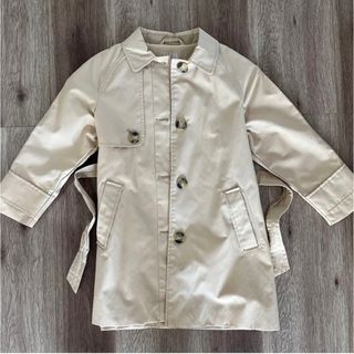 ザラキッズ(ZARA KIDS)の【未使用】ZARA ベージュ　トレンチコート　100センチ110センチ(ジャケット/上着)