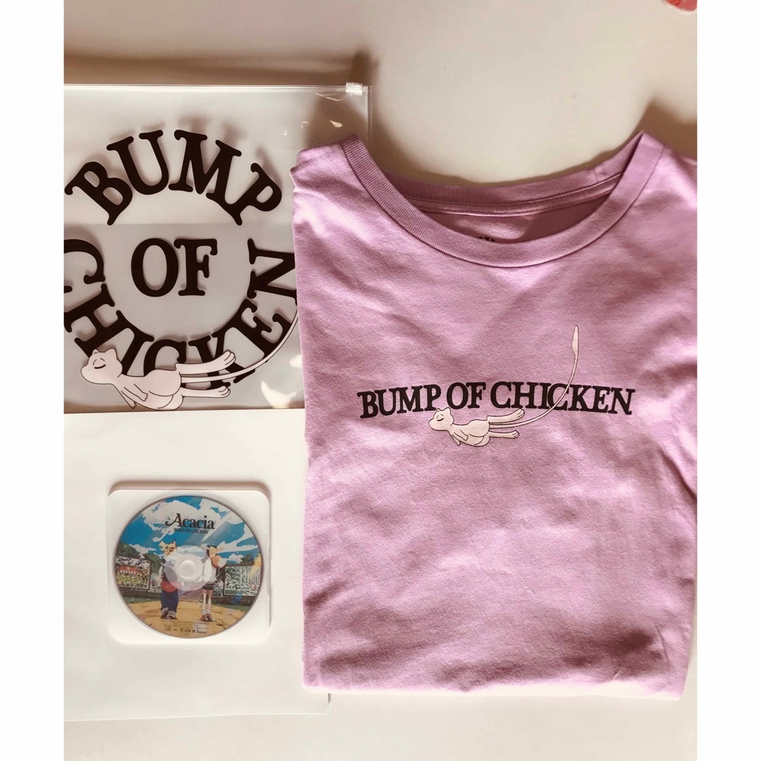 BUMP OF CHICKEN アカシア　Ｔシャツ　XLサイズ　ピンク メンズのトップス(Tシャツ/カットソー(半袖/袖なし))の商品写真