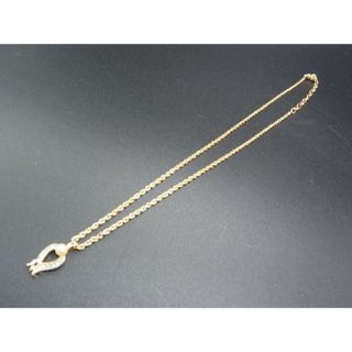 ニナリッチ(NINA RICCI)の■美品■ NINA RICCI ニナリッチ ハートモチーフ ラインストーン ネックレス ペンダント アクセサリー レディース ゴールド系 DD8851(ネックレス)