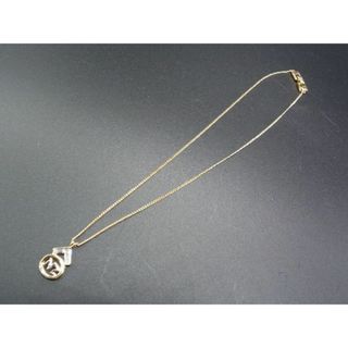 ニナリッチ(NINA RICCI)の■美品■ NINA RICCI ニナリッチ ラインストーン ロゴモチーフ ネックレス ペンダント アクセサリー レディース ゴールド系 DD8823(ネックレス)