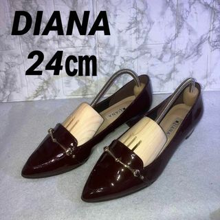 DIANA - ☆DIANA☆ ファー付ローファー グレー 24cmの通販 by 結's