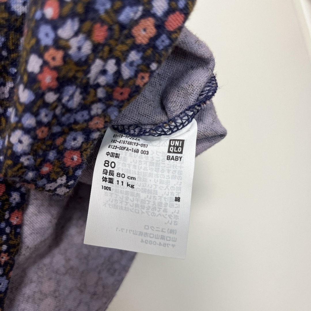 UNIQLO(ユニクロ)のユニクロ　リバティ　ワンピース キッズ/ベビー/マタニティのベビー服(~85cm)(ワンピース)の商品写真