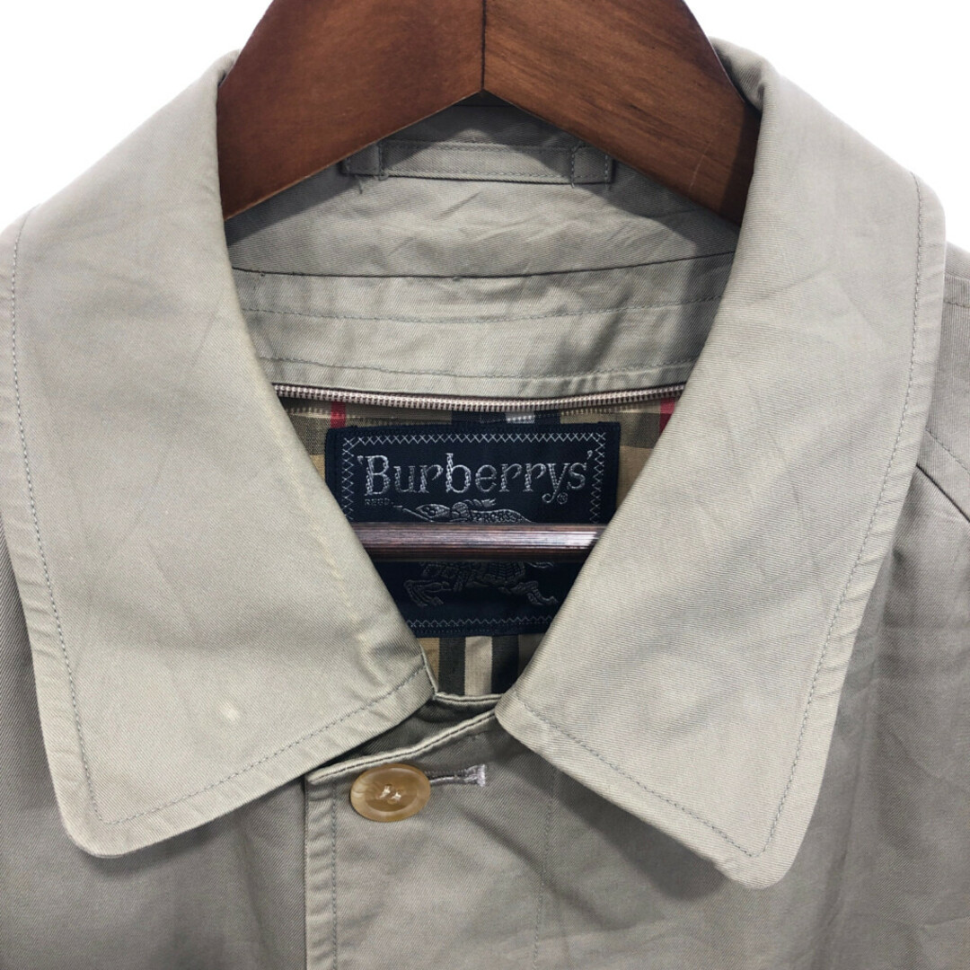 BURBERRY(バーバリー)の80年代 Burberrys バーバリーズ ステンカラー コート アウター Burberry バーバリー ベージュ (メンズ 90-165) 中古 古着 P5439 メンズのジャケット/アウター(ステンカラーコート)の商品写真